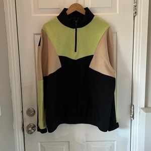 Oversized urban outfitters quarter zip